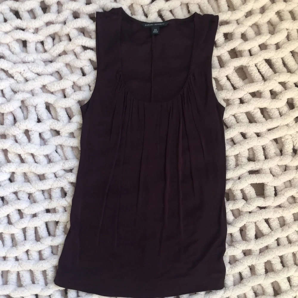 Banana Republic Tank Blouse XS - Purple/Eggplant - Picture 3 of 11